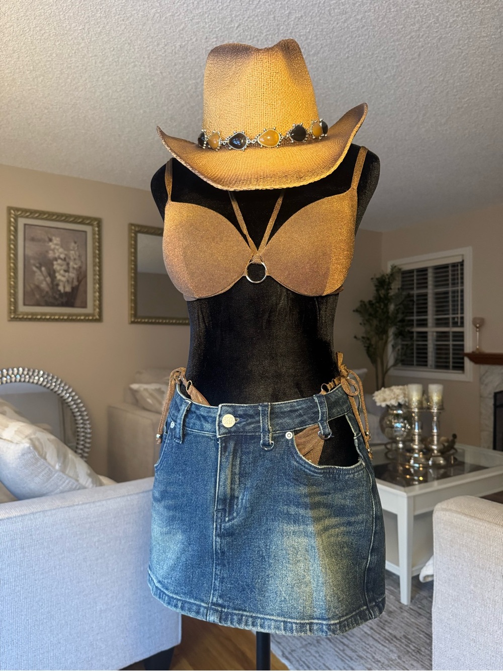 Outcast JAX Denim Mini Skirt
